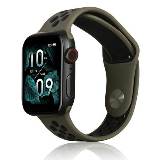 Beline Apple Watch Strap Sport Silicone 42/44/45/49mm brown/black