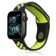 Beline Apple Watch Strap Sport Silicone 42/44/45/49mm black/lime