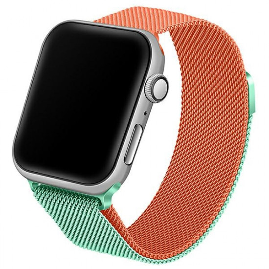 Beline Apple Watch Strap Steel 42/44/45/49mm green/orange