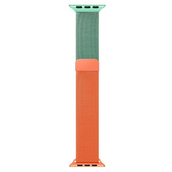 Beline Apple Watch Strap Steel 42/44/45/49mm green/orange
