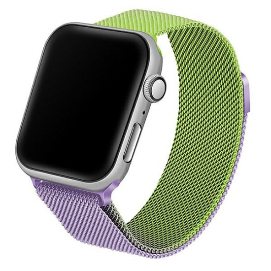 Beline Apple Watch Strap Steel 42/44/45/49mm green/purple