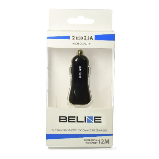 Beline Car Charger 2xUSB 2,1A black (only head)