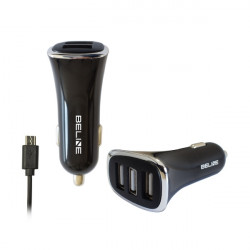 Beline Car Charger 3xUSB + microUSB 4A black Beline Car Charger 3xUSB + microUSB 4A black