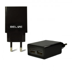 Beline Wall Charger 2xUSB 2A black (only head)