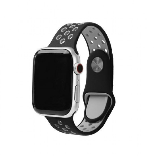 Beline Apple Watch Strap Sport Silicone 42/44/45/49mm black/gray