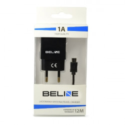 Beline Wall Charger 1xUSB + microUSB 1A black