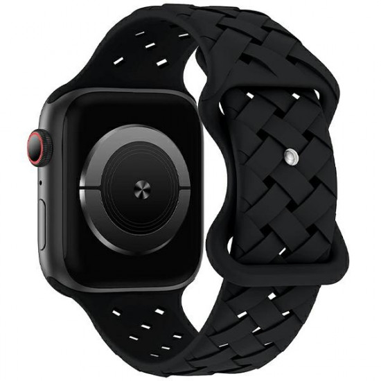 Beline Apple Watch Strap Silicone Woven 42/44/45/49mm black box