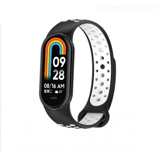 Beline Strap Mi Band 8 design /black-white