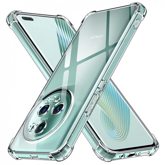 Techsuit Shockproof Clear Silicone Honor Magic5 Pro Clear