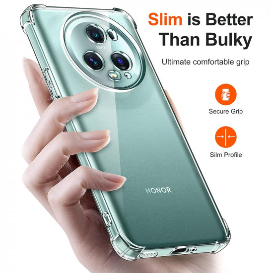 Techsuit Shockproof Clear Silicone Honor Magic5 Pro Clear