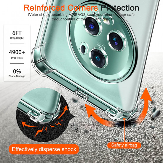 Techsuit Shockproof Clear Silicone Honor Magic5 Pro Clear