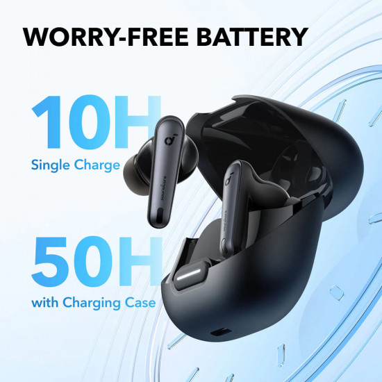 Anker Wireless Earbuds SoundCore Liberty 4 NC (A3947G11) Bluetooth 5.3, ANC 2.0, Hi Res Sound, LDAC, IPX4 Black