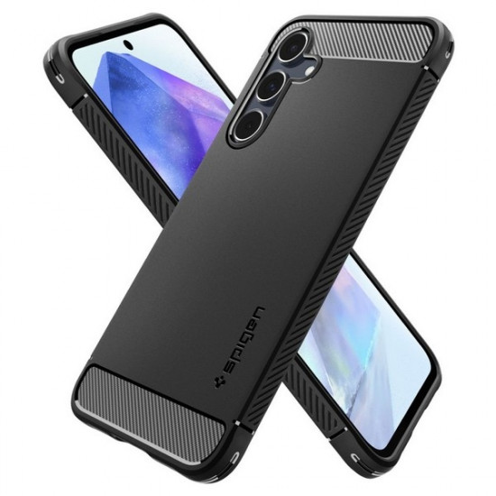 Spigen Rugged Armor Samsung Galaxy A55 5G black matte ACS07500