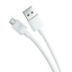 3MK Hyper Cable USB-A - Micro USB 1.2m 5V 2,4A White Kabel