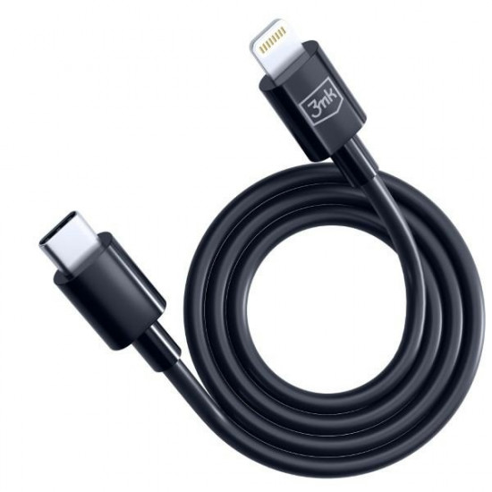 3MK Hyper Cable USB-C - Lightning 20W 1.2m Black Kabel