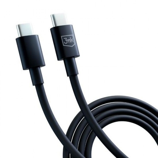 3MK Hyper Cable USB-C - USB-C 100W 1.2m Black Kabel