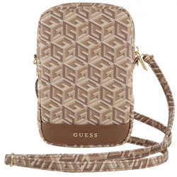 Guess Bag GUWBZPGCSPGW brown Zip GCube Bottom Stripe