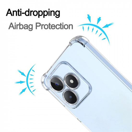 Techsuit  Shockproof Clear Silicone  Realme C51 / Note 50  Clear