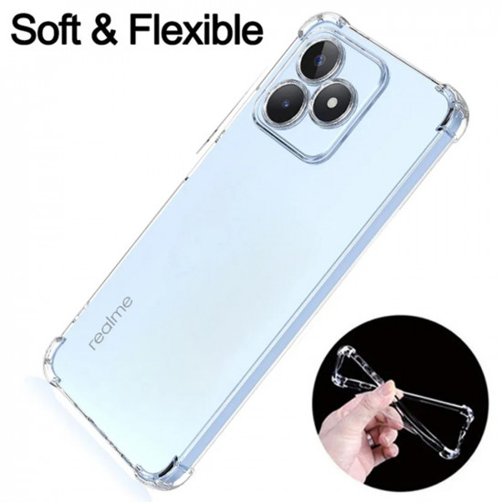 Techsuit  Shockproof Clear Silicone  Realme C51 / Note 50  Clear