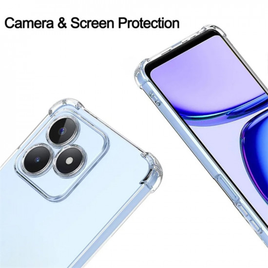 Techsuit  Shockproof Clear Silicone  Realme C51 / Note 50  Clear