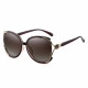 Techsuit Sunglasses Polarized (1384) for Women with UV Protection, PC Brown