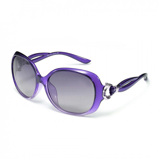 Techsuit Sunglasses Polarized (2962) for Women with UV Protection, PC Purple