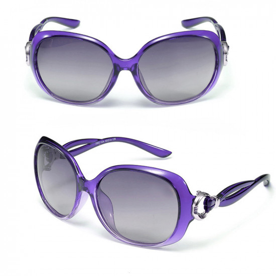 Techsuit Sunglasses Polarized (2962) for Women with UV Protection, PC Purple