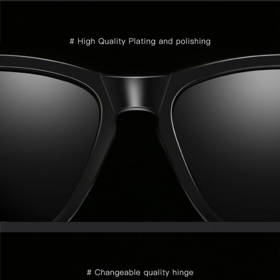 Techsuit Sunglasses Polarized (0717) for Men, with UV Protection Black