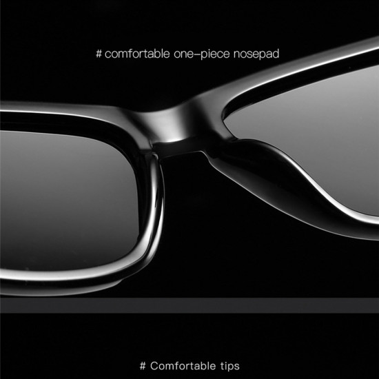 Techsuit Sunglasses Polarized (0717) for Men, with UV Protection Black