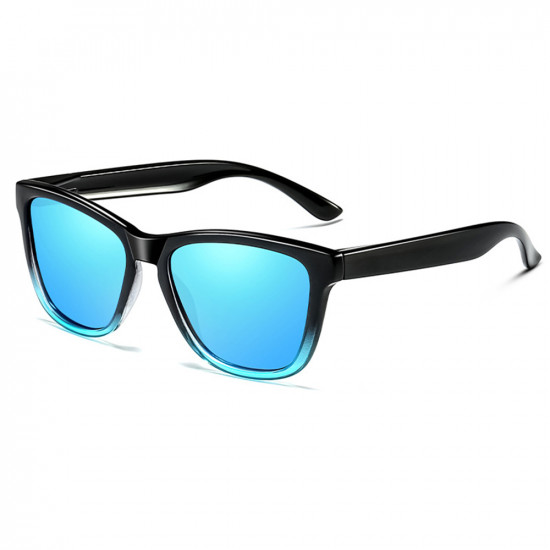 Techsuit Sunglasses Polarized (0717) for Men, with UV Protection Gradient Black / Blue