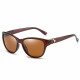 Techsuit Sunglasses Polarized (A572) for Women with UV Protection, PC Brown