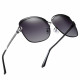 Techsuit Sunglasses Polarized (8702) for Women with UV Protection, Metal Frame Black