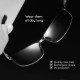 Techsuit Sunglasses Polarized (559) for Men, with UV Protection and Metal Frame, Rectangular Black