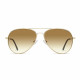 Techsuit Sunglasses Polarized (3025) for Women and Men, with UV Protection and Metal Frame Gold / Brown