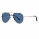 Techsuit Sunglasses Polarized (3025) for Women and Men, with UV Protection and Metal Frame Rose Gold / Harbor Blue