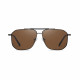 Techsuit Sunglasses Polarized (8538) for Men, with UV Protection, Metal Gun Color / Brown