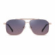 Techsuit Sunglasses Polarized (8538) for Men, with UV Protection, Metal Rose Gold / Gradient Purple