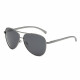 Techsuit Sunglasses Polarized (2150) for Men, with UV Protection, Metal Frame Gun Color / Black Gray