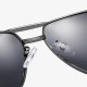 Techsuit Sunglasses Polarized (LM001) for Men, with UV Protection, Aluminum Alloy Frame Gun Color / Photochromic