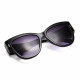 Techsuit Sunglasses (9778) for Women with PC Frame and Lens, Cat Eye Black / Gradient Gray