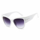 Techsuit Sunglasses (9778) for Women with PC Frame and Lens, Cat Eye White / Gradient