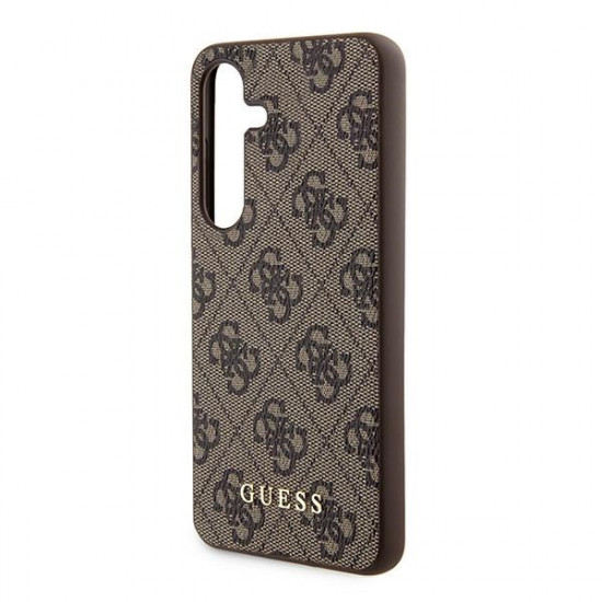 Guess GUHCS24SG4GFBR S24 S921 brown hardcase 4G Metal Gold Logo