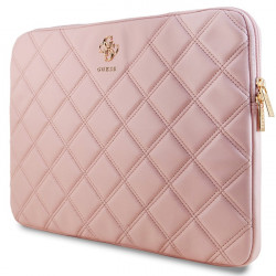 Guess Sleeve GUCS16ZPSQSSGP 16" pink Quilted 4G