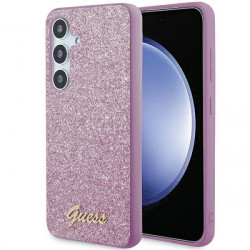 Guess GGUHCS24MHGGSHU S24+ S926 purple hardcase Glitter Script