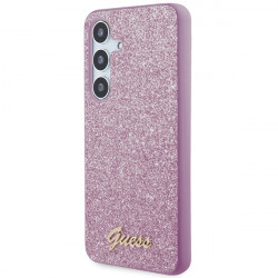 Guess GGUHCS24MHGGSHU S24+ S926 purple hardcase Glitter Script
