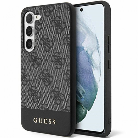 Guess GUHCS24SG4GLGR S24 S921 black hardcase 4G Stripe Collection