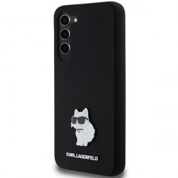 Karl Lagerfeld KLHCS24MSMHCNPK S24+ S926 black hardcase Silicone Choupette Metal Pin