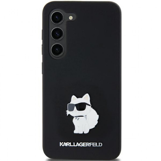 Karl Lagerfeld KLHCSA35SMHCNPK A35 A356 black hardcase Silicone Choupette Metal Pin