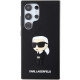 Karl Lagerfeld KLHCS24L3DRKINK S24 Ultra S928 black hardcase 3D Rubber Ikonik