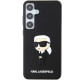 Karl Lagerfeld KLHCS24M3DRKINK S24+ S926 black hardcase 3D Rubber Ikonik